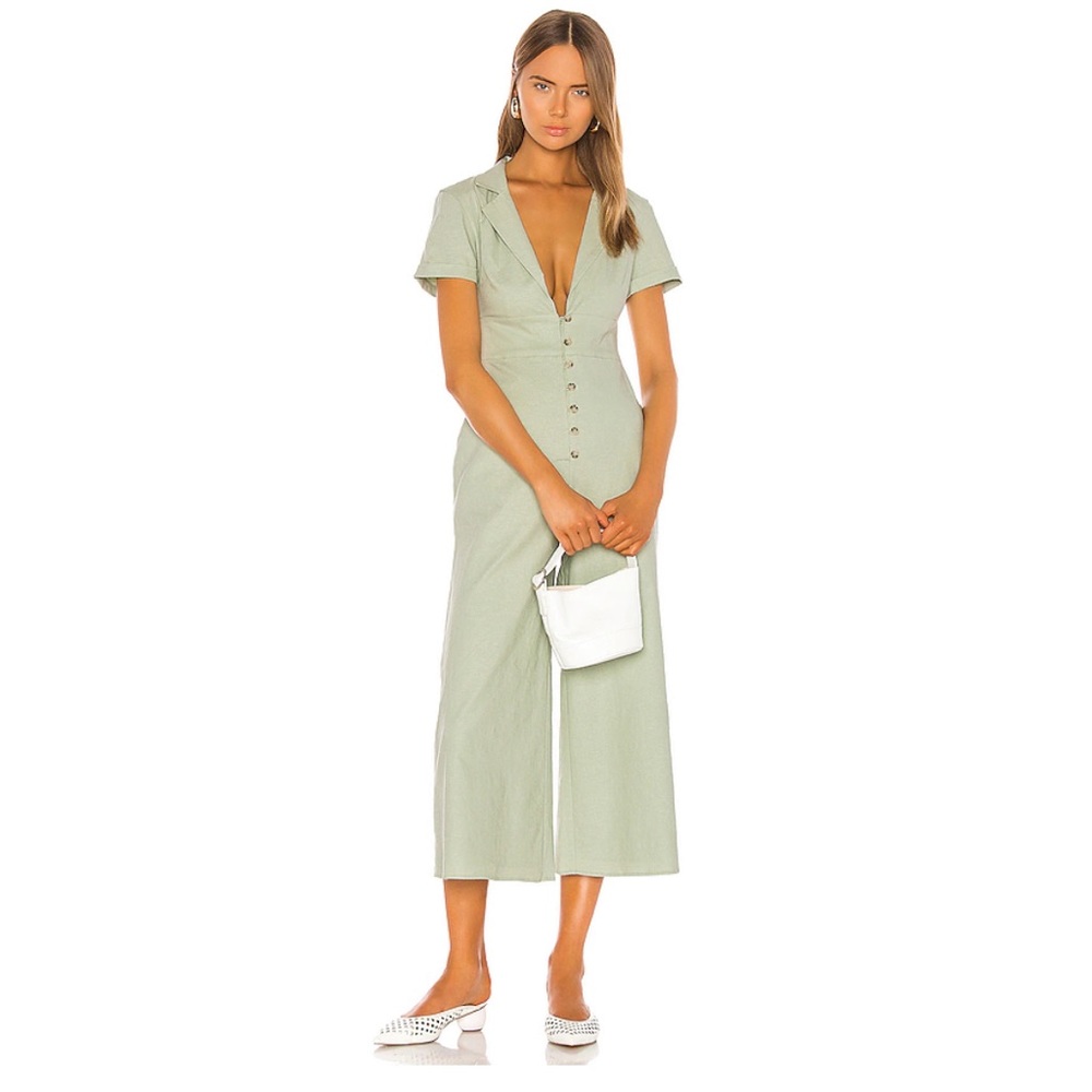 Song of Style | Alta Jumpsuit in Sage Green | XS